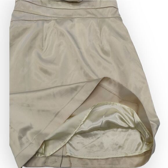 Adorable ROMY sweetheart champagne ivory classic night out dress size L - Picture 5 of 11